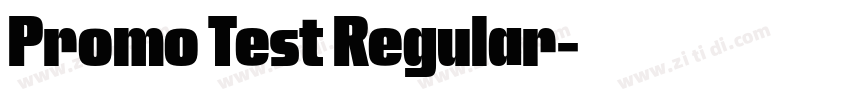 Promo Test Regular字体转换
